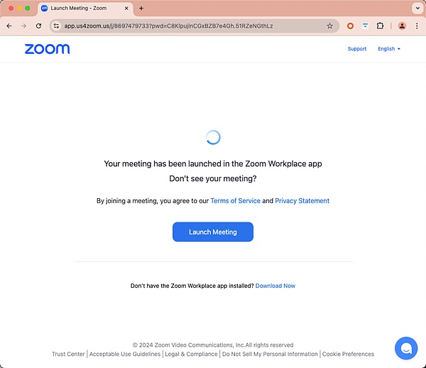 眼見不為實｜假 Zoom 會議釣魚分析圖片